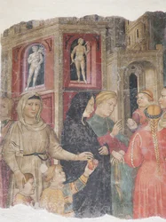 Detail aus den Capitani della Misericordia, 1386